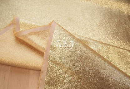 Gold Brocade - Solid Gold fabric - FO:REST Fabric 布恩堂Liberty fabrictana lawnjapanese fabricykk zipper