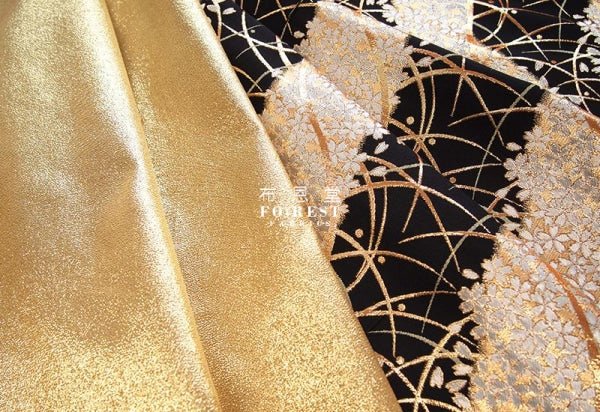 Gold Brocade - Solid Gold fabric - FO:REST Fabric 布恩堂Liberty fabrictana lawnjapanese fabricykk zipper