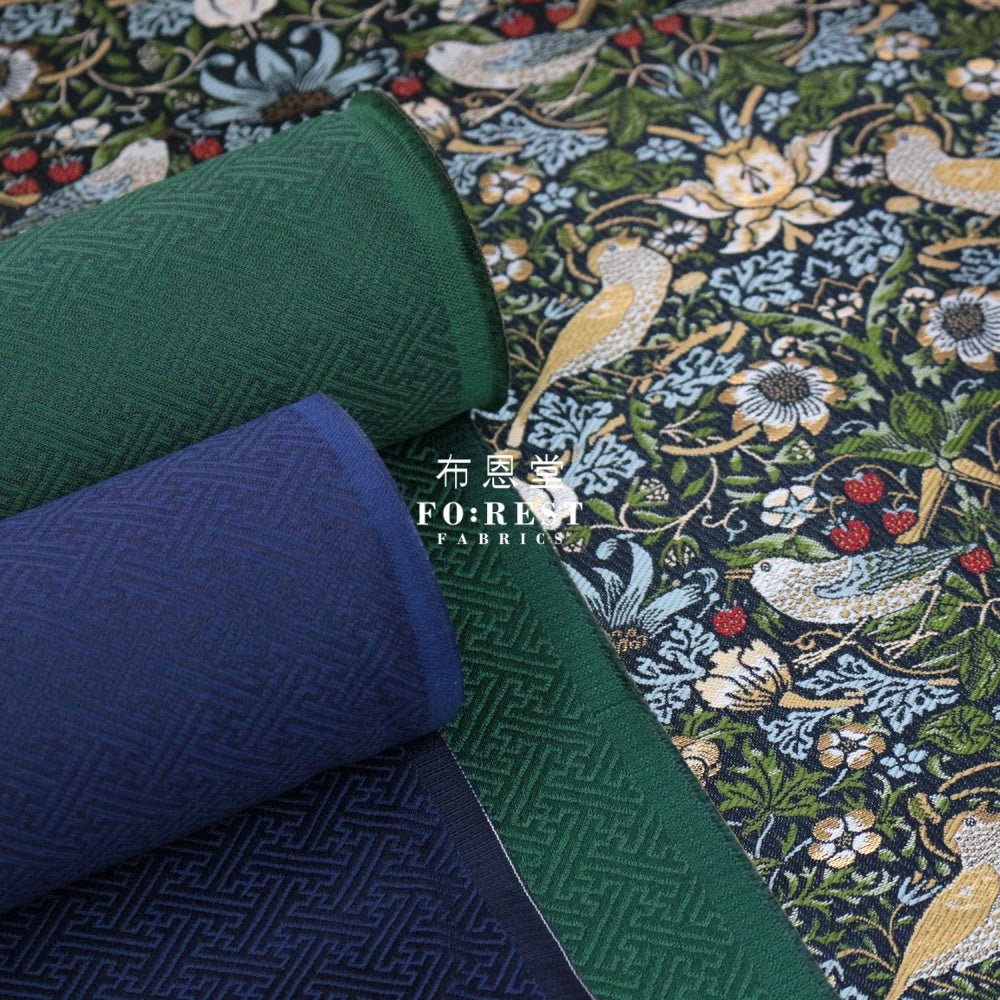 Gold Brocade - Strawberry thief fabric - FO:REST Fabric 布恩堂Liberty fabrictana lawnjapanese fabricykk zipper