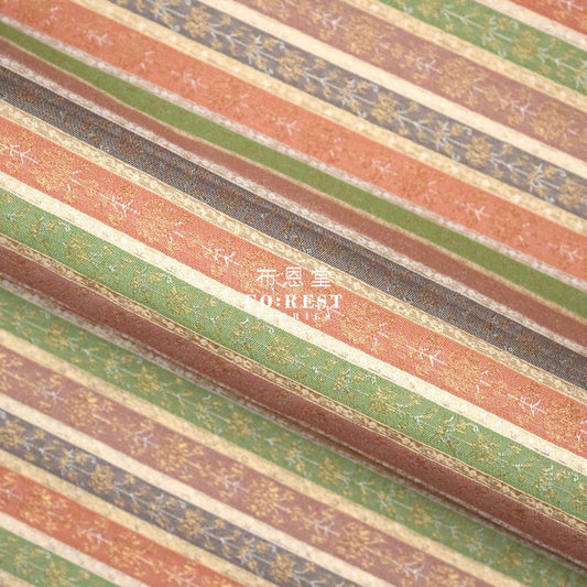Gold Brocade - Tradition Strip Fabric Polyester