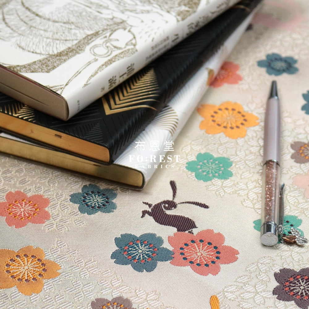 Gold Brocade - Traditional Rabbit Fabric Polyester