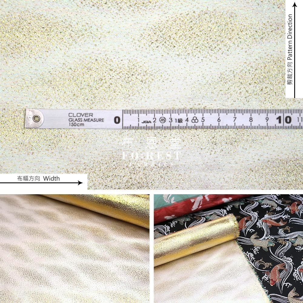 Gold Brocade - Traditional solid fabric GOLDEN - FO:REST Fabric 布恩堂Liberty fabrictana lawnjapanese fabricykk zipper