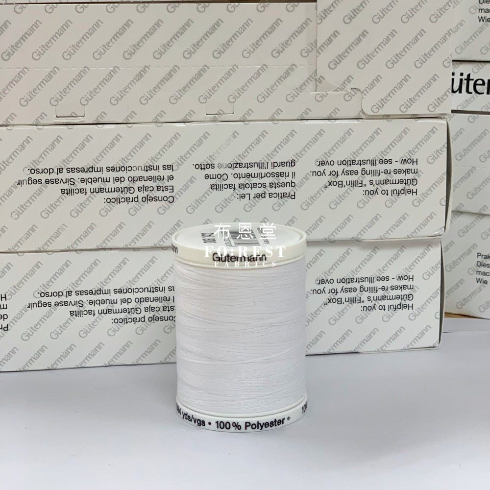 Gutermann Polyester Sewing Thread 1000m 車縫線 - FO:REST Fabric 布恩堂Liberty fabrictana lawnjapanese fabricykk zipper