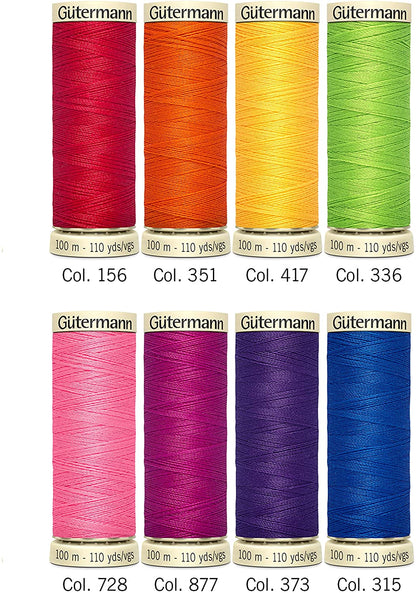 Gutermann Sew - all Nostalgic Thread Set Colourful - FO:REST Fabric 布恩堂Liberty fabrictana lawnjapanese fabricykk zipper
