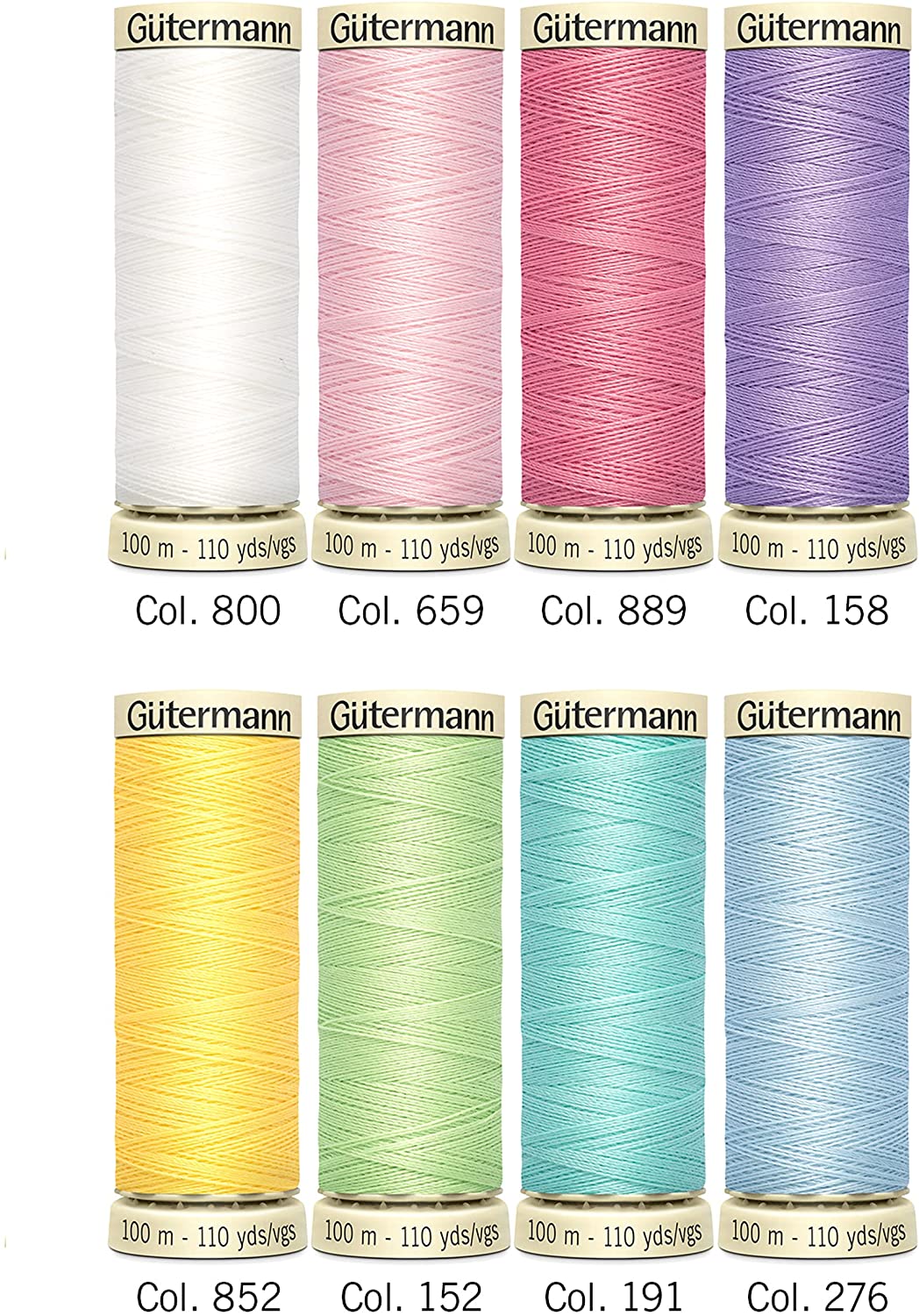 Gutermann Sew - all Nostalgic Thread Set Pastel - FO:REST Fabric 布恩堂Liberty fabrictana lawnjapanese fabricykk zipper