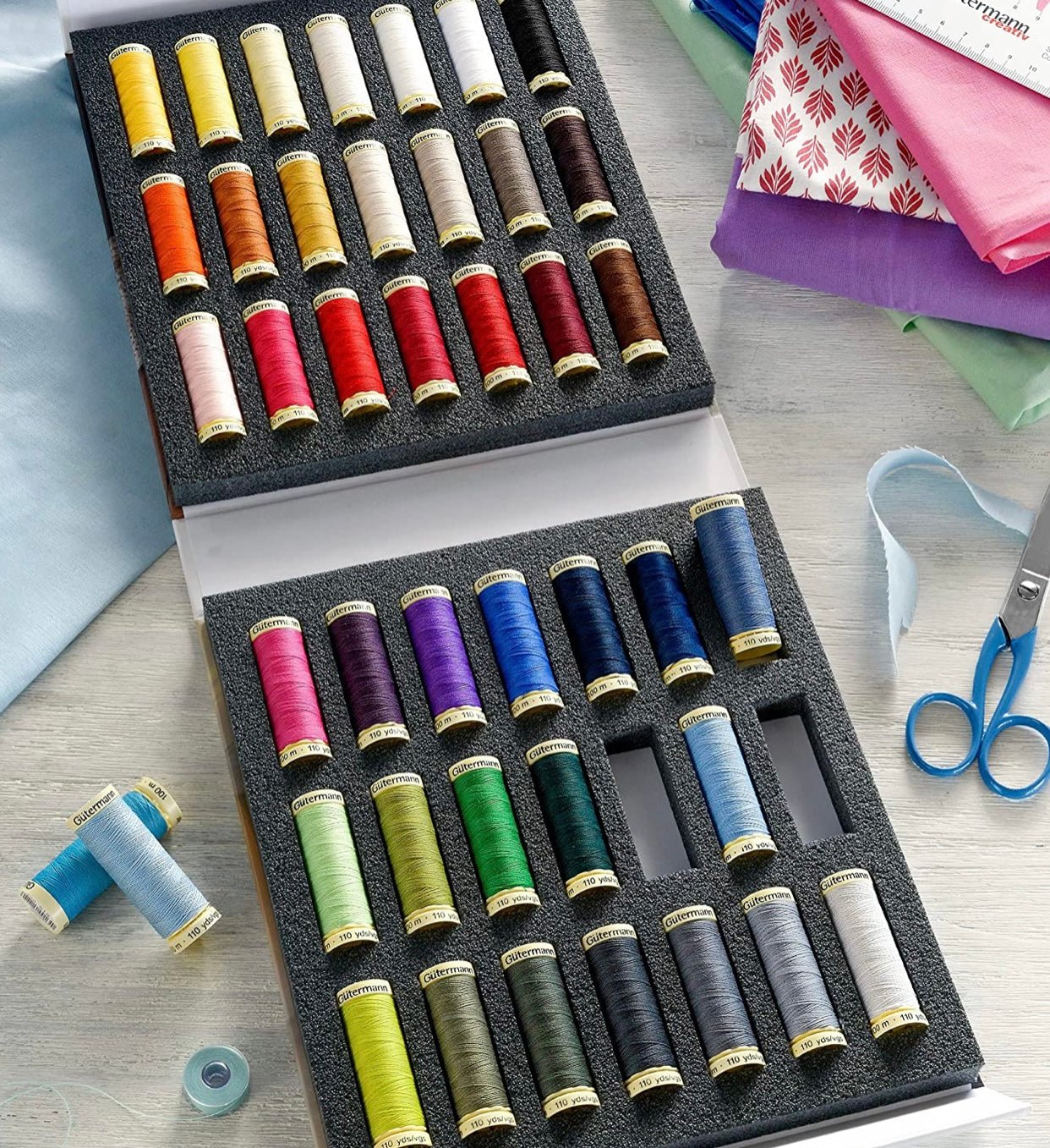 Gutermann Sew - all Thread set - FO:REST Fabric 布恩堂Liberty fabrictana lawnjapanese fabricykk zipper