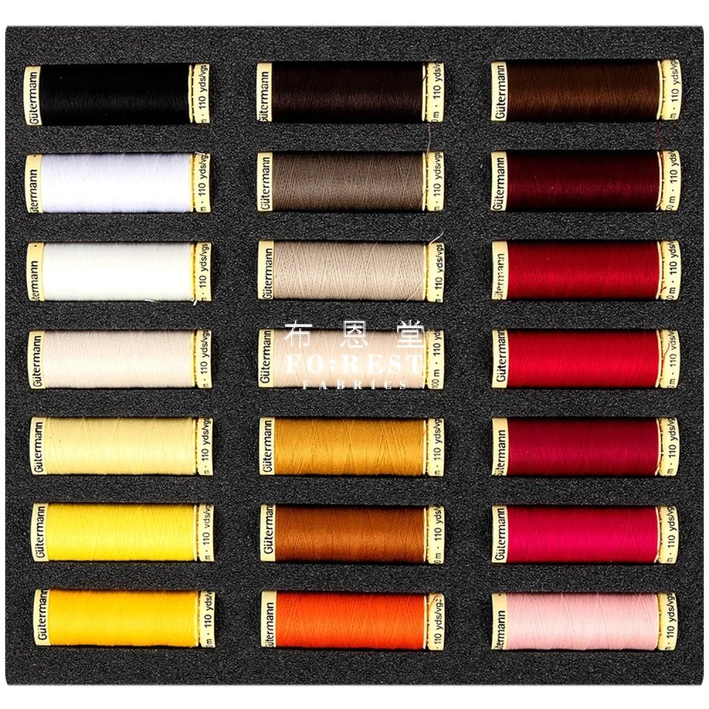 Gutermann Sew - all Thread set - FO:REST Fabric 布恩堂Liberty fabrictana lawnjapanese fabricykk zipper