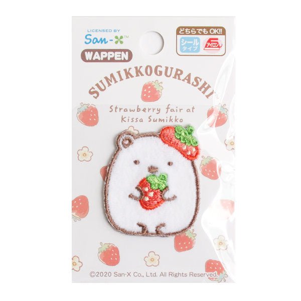 Iron On Patches - Strawberry Polar Bear 角落生物 熨貼 - FO:REST Fabric 布恩堂Liberty fabrictana lawnjapanese fabricykk zipper
