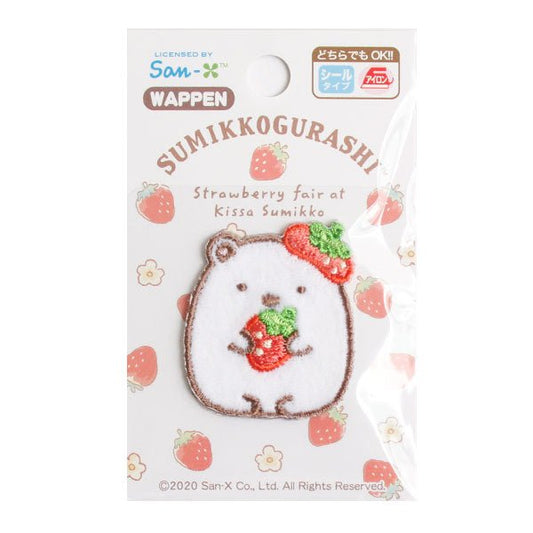 Iron On Patches - Strawberry Polar Bear 角落生物 熨貼 - FO:REST Fabric 布恩堂Liberty fabrictana lawnjapanese fabricykk zipper