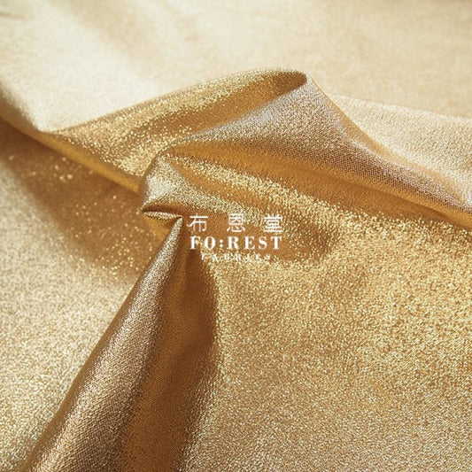 金らん "KINRAN" - Solid gold brocade fabric - forest-fabric