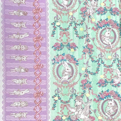 JoliFleur - cotton - Festoon EVERGREEN fabric - FO:REST Fabric 布恩堂Liberty fabrictana lawnjapanese fabricykk zipper