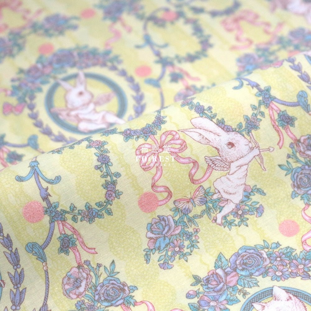 JoliFleur - cotton - Festoon LEMON fabric - FO:REST Fabric 布恩堂Liberty fabrictana lawnjapanese fabricykk zipper