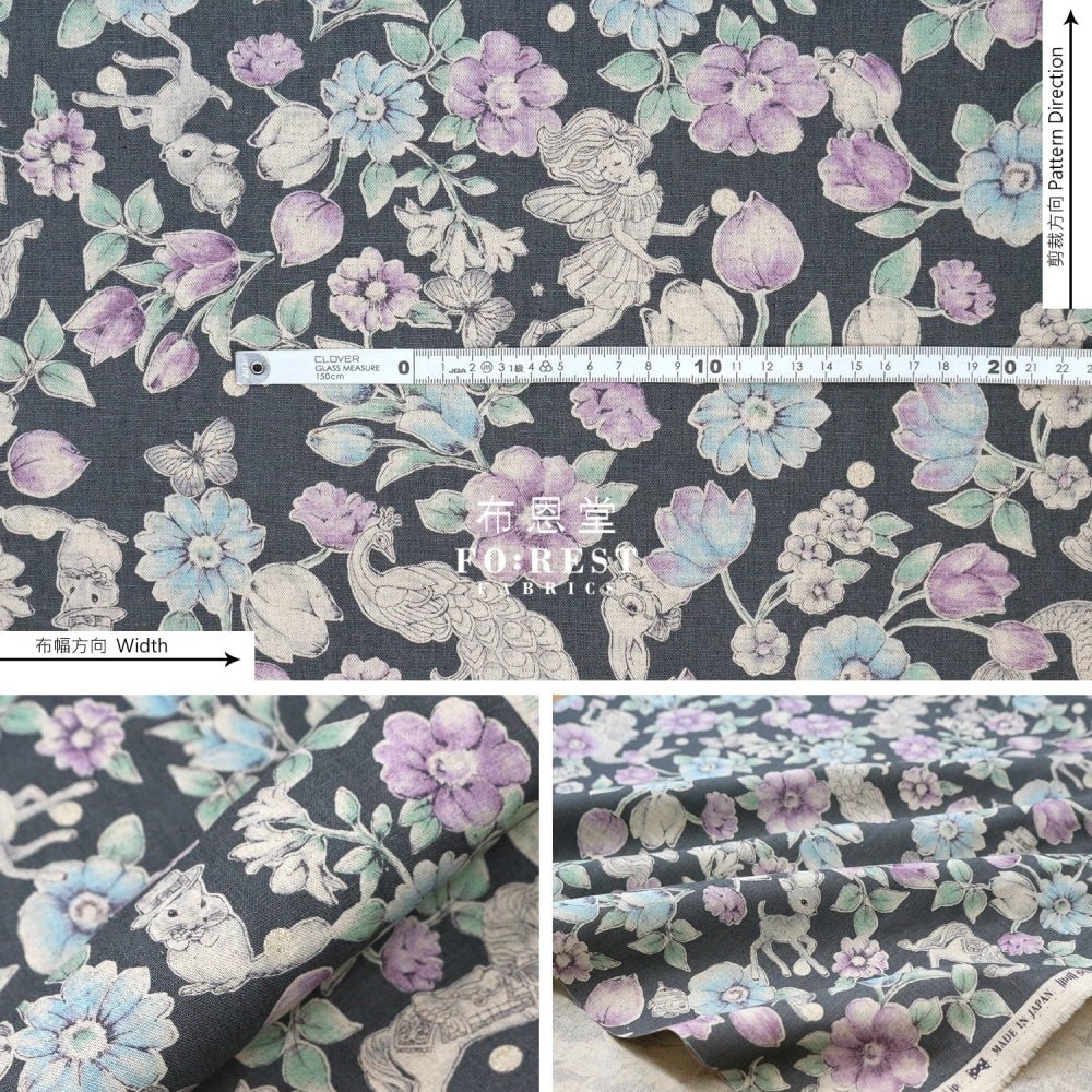 JoliFleur - cotton linen - Today Was A Fairytale - FO:REST Fabric 布恩堂Liberty fabrictana lawnjapanese fabricykk zipper