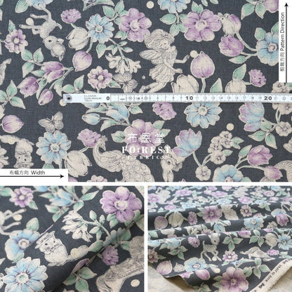 JoliFleur - cotton linen - Today Was A Fairytale - FO:REST Fabric 布恩堂Liberty fabrictana lawnjapanese fabricykk zipper