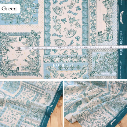 Jolifleur - Cotton Linen Toitoitoi Green Fabric