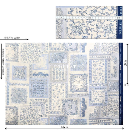 Jolifleur - Cotton Linen Toitoitoi Green Fabric