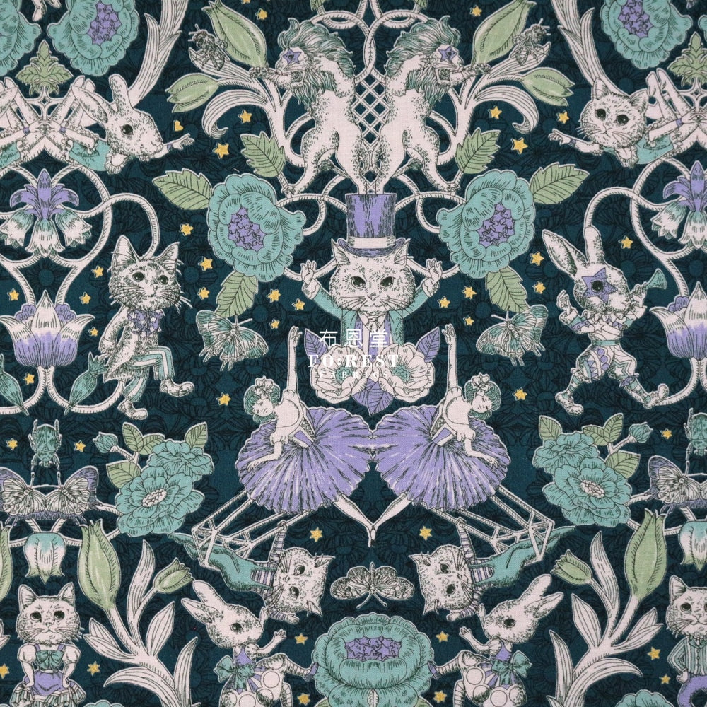Jolifleur - Cotton Showtime Fabric Moss