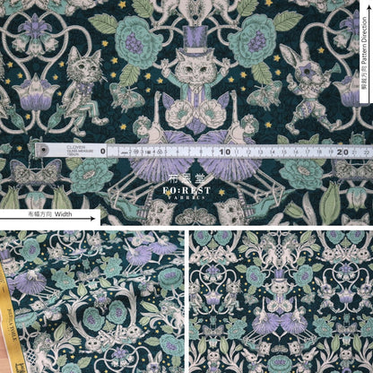 Jolifleur - Cotton Showtime Fabric Moss