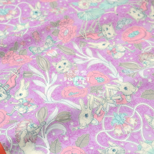 Jolifleur - Cotton Showtime Fabric Purple Fabric