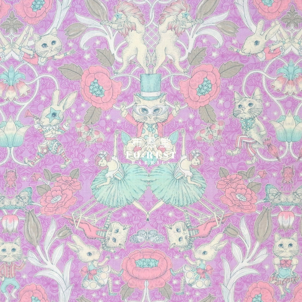 Jolifleur - Cotton Showtime Fabric Purple Fabric