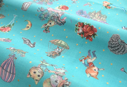 JoliFleur - cotton - THORN ROSE fabric - FO:REST Fabric 布恩堂Liberty fabrictana lawnjapanese fabricykk zipper