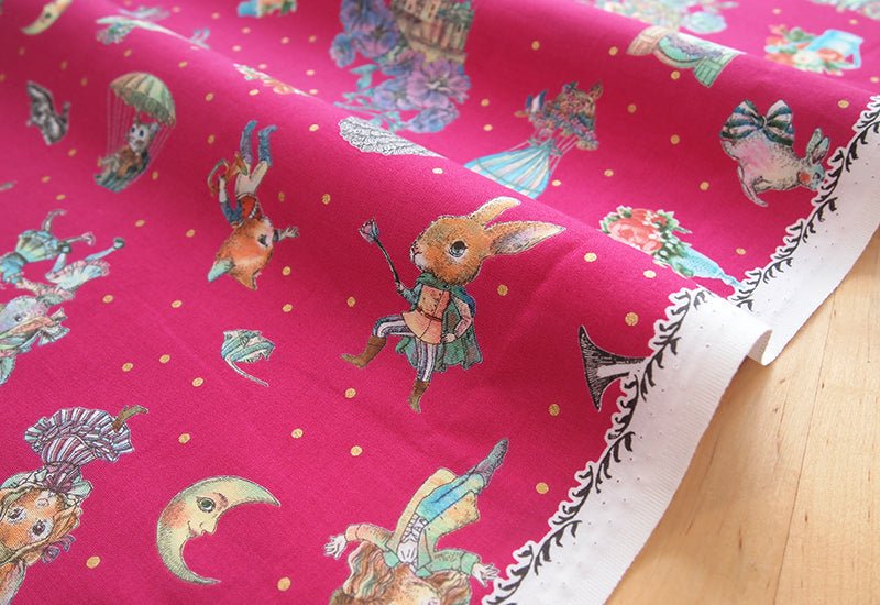 JoliFleur - cotton - THORN ROSE fabric - FO:REST Fabric 布恩堂Liberty fabrictana lawnjapanese fabricykk zipper