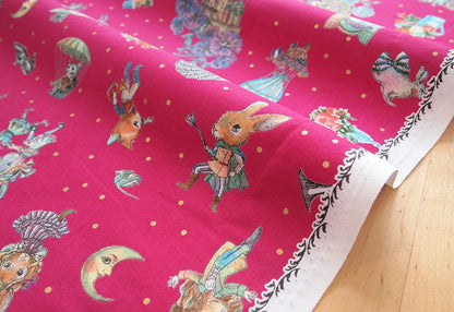 JoliFleur - cotton - THORN ROSE fabric - FO:REST Fabric 布恩堂Liberty fabrictana lawnjapanese fabricykk zipper
