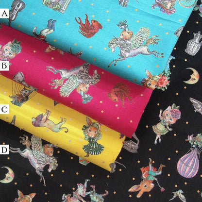 JoliFleur - cotton - THORN ROSE fabric - FO:REST Fabric 布恩堂Liberty fabrictana lawnjapanese fabricykk zipper