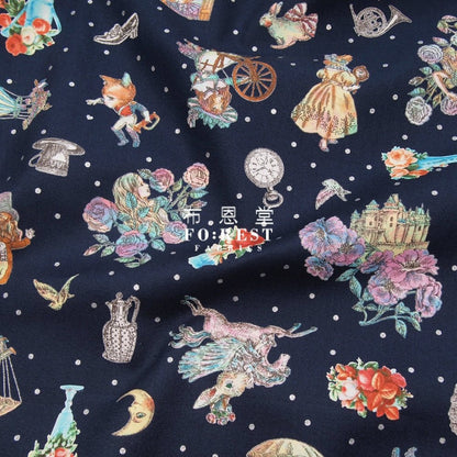JoliFleur - cotton - THORN ROSE fabric - FO:REST Fabric 布恩堂Liberty fabrictana lawnjapanese fabricykk zipper