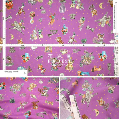 JoliFleur - cotton - THORN ROSE fabric - FO:REST Fabric 布恩堂Liberty fabrictana lawnjapanese fabricykk zipper