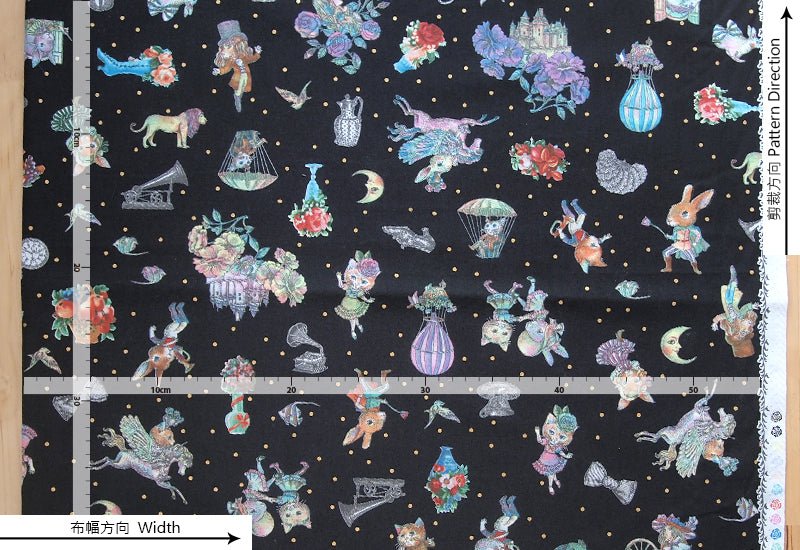 JoliFleur - cotton - THORN ROSE fabric - FO:REST Fabric 布恩堂Liberty fabrictana lawnjapanese fabricykk zipper