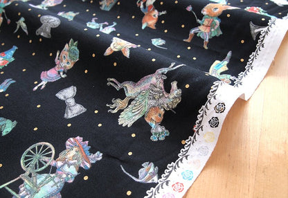 JoliFleur - cotton - THORN ROSE fabric - FO:REST Fabric 布恩堂Liberty fabrictana lawnjapanese fabricykk zipper