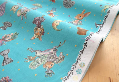 JoliFleur - cotton - THORN ROSE fabric - FO:REST Fabric 布恩堂Liberty fabrictana lawnjapanese fabricykk zipper