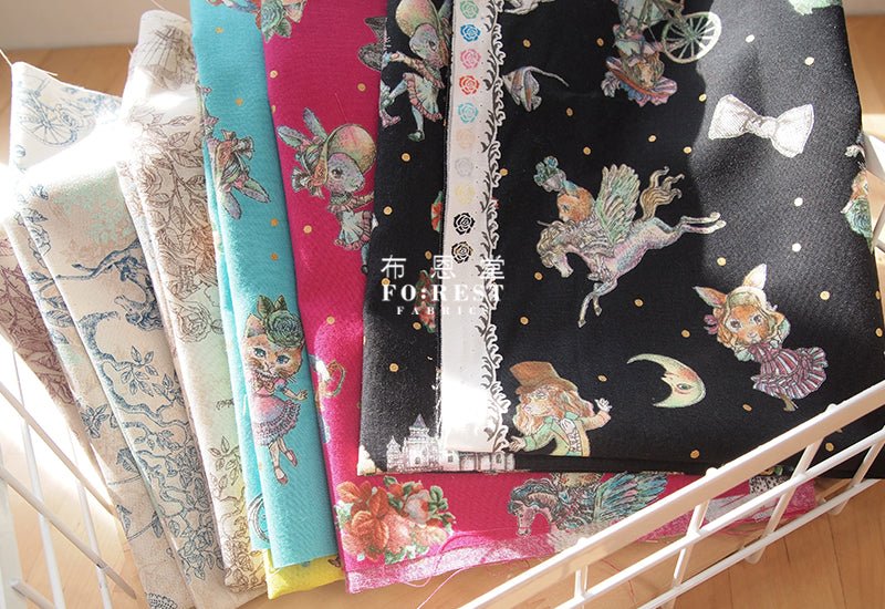 JoliFleur - cotton - THORN ROSE fabric - FO:REST Fabric 布恩堂Liberty fabrictana lawnjapanese fabricykk zipper