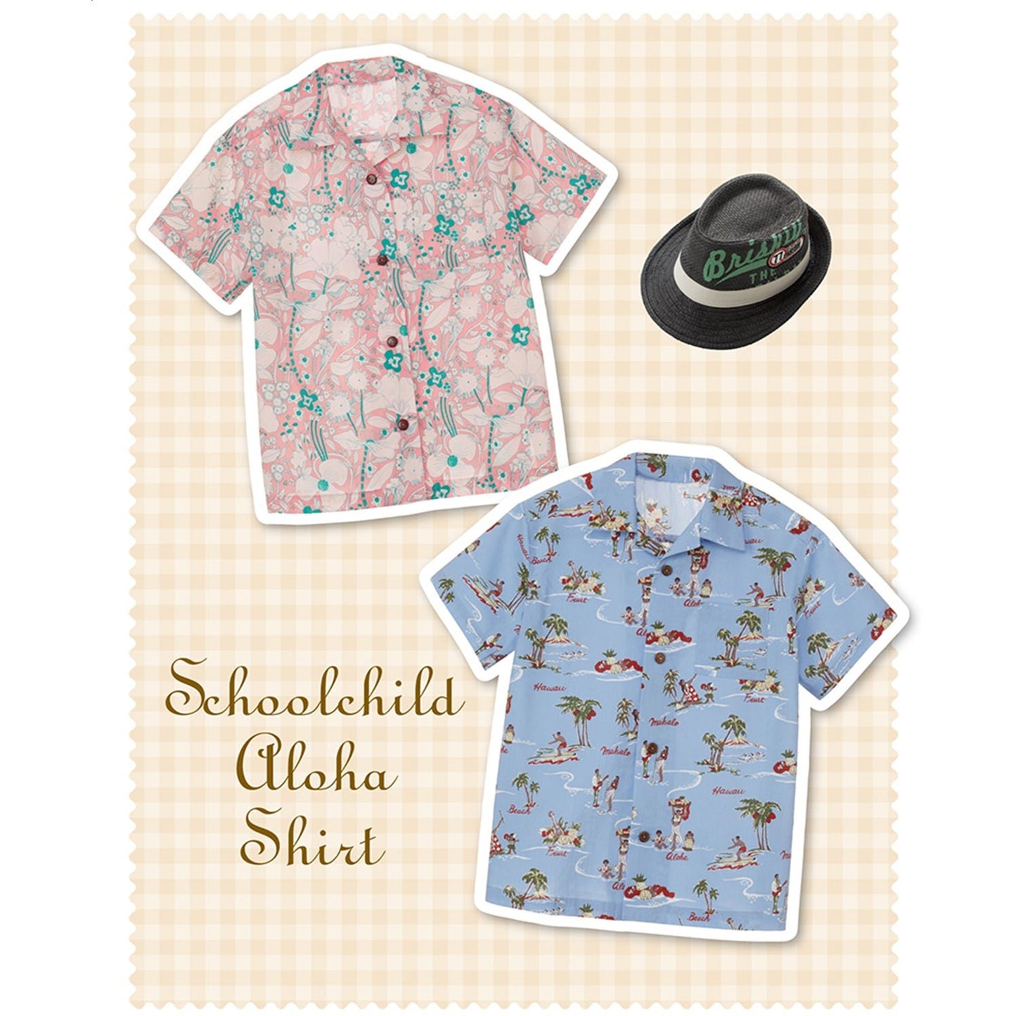 Kids Aloha Shirt | Paper pattern - FO:REST Fabric 布恩堂Liberty fabrictana lawnjapanese fabricykk zipper