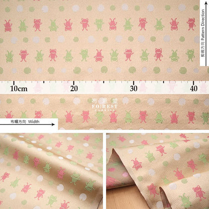 金らん"KINRAN" - Little frog青蛙 gold brocade fabric - FO:REST Fabric 布恩堂Liberty fabrictana lawnjapanese fabricykk zipper