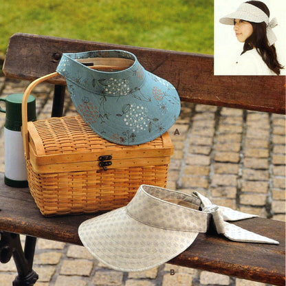 Ladies Sun visor hat | Paper pattern - FO:REST Fabric 布恩堂Liberty fabrictana lawnjapanese fabricykk zipper