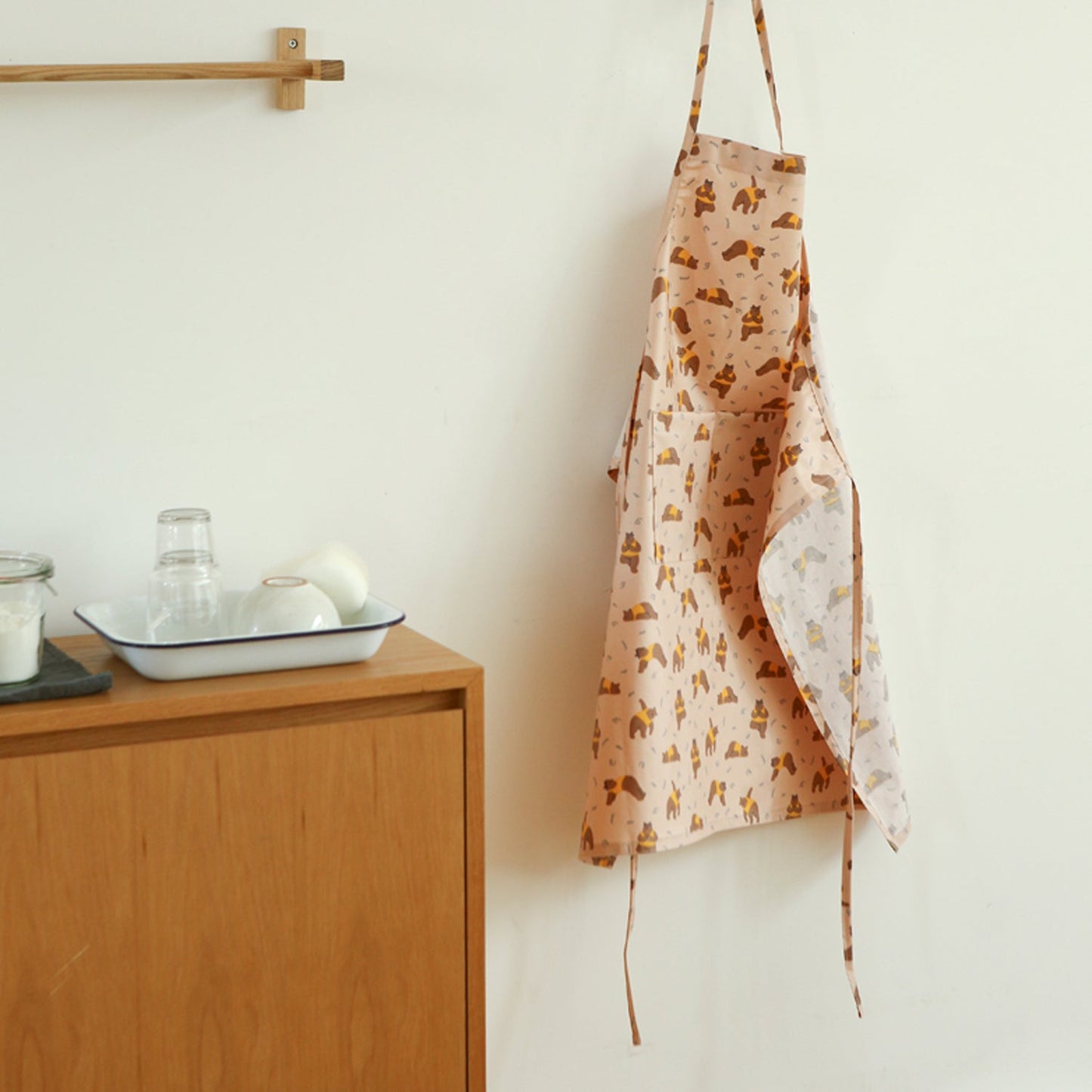 Laminated fabric (cotton) - Yoga bear Waterproof 膠膜防水 - FO:REST Fabric 布恩堂Liberty fabrictana lawnjapanese fabricykk zipper