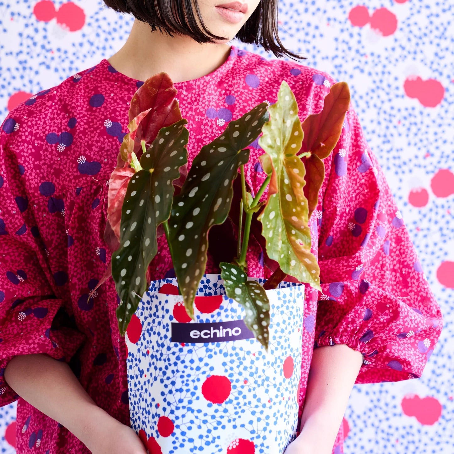 Lawn - berry berry echino B fabric - FO:REST Fabric 布恩堂Liberty fabrictana lawnjapanese fabricykk zipper