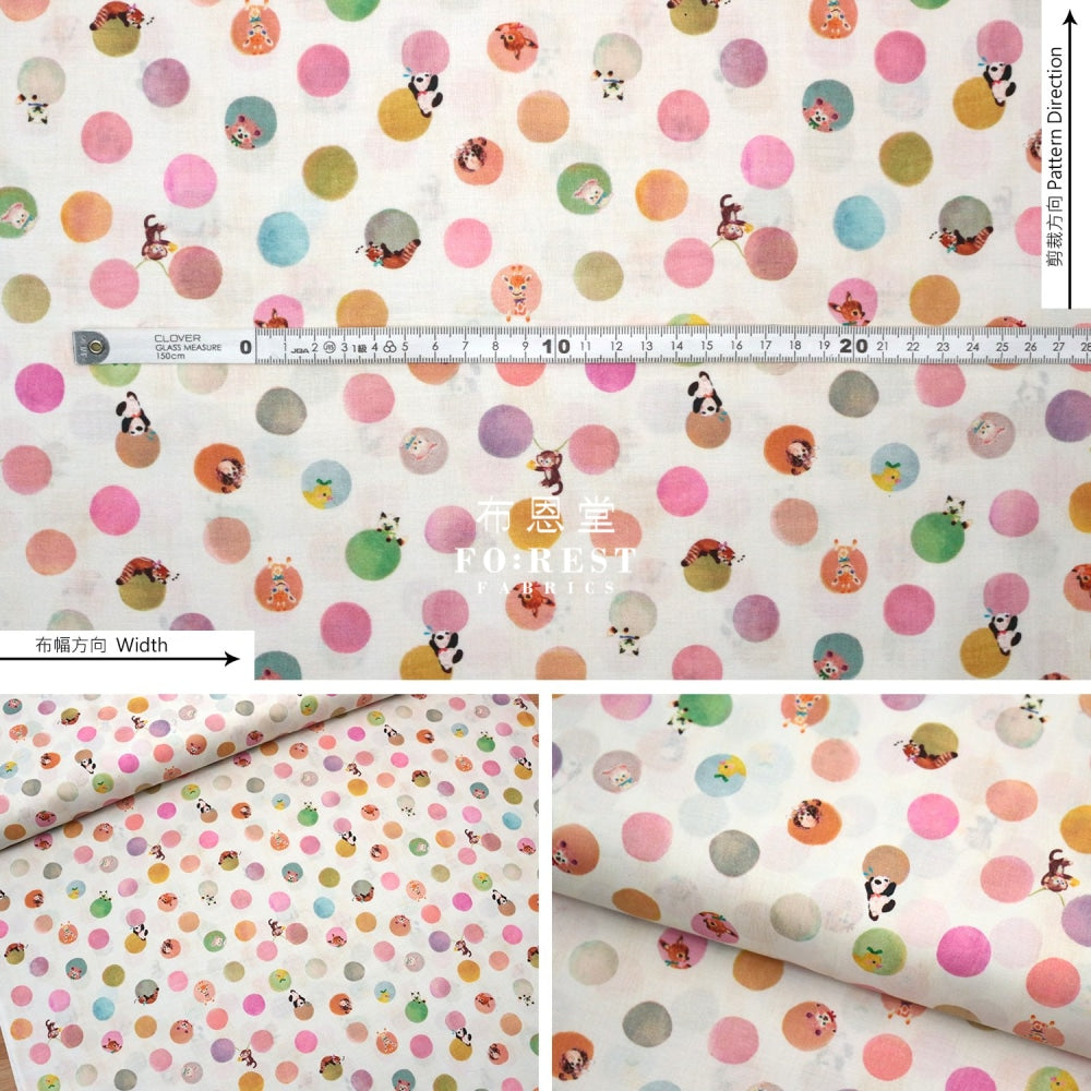 Lawn - Circle Of Life Fabric Milky Cotton Lawn