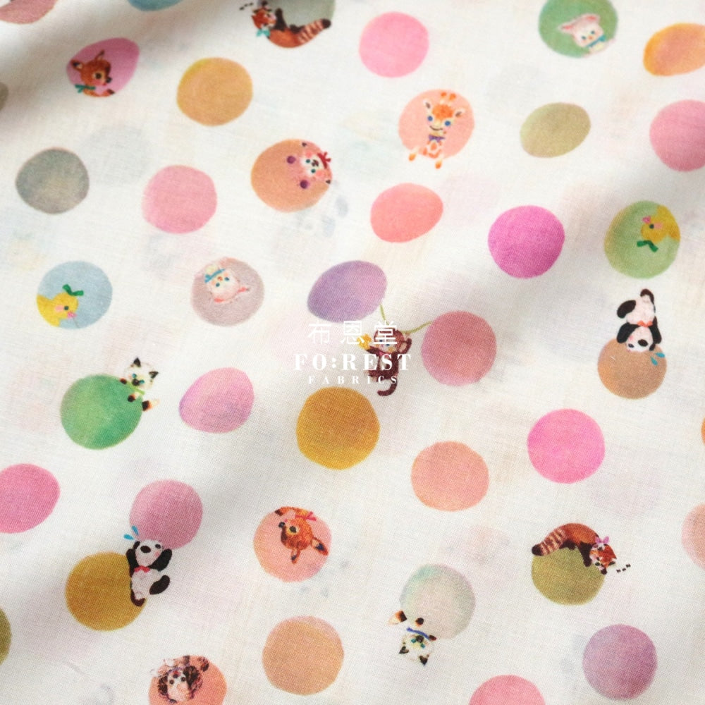 Lawn - Circle Of Life Fabric Milky Cotton Lawn