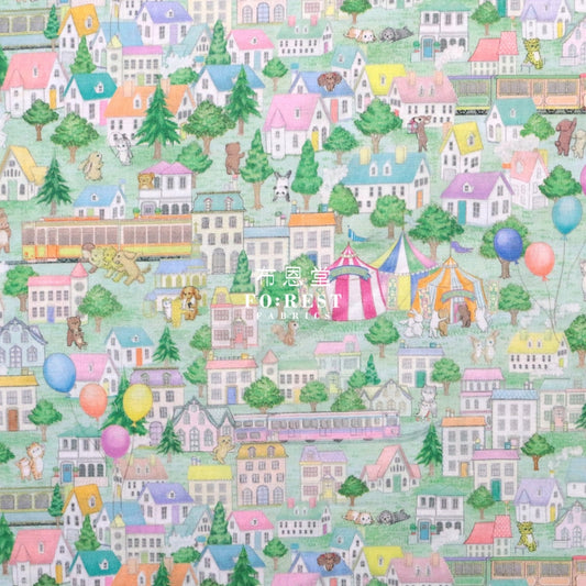 Lawn - City Fabric Ltgreen Cotton Lawn