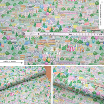 Lawn - City Fabric Ltgreen Cotton Lawn