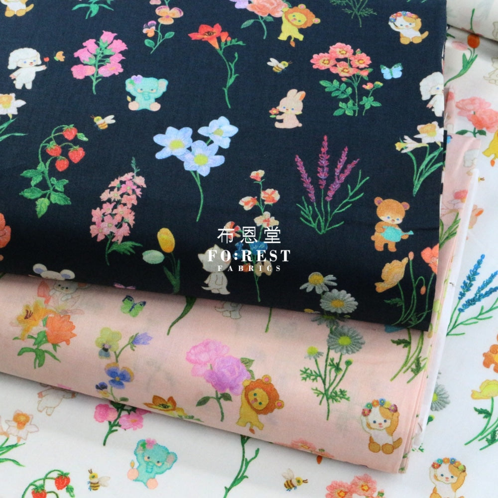 Lawn - Flower Tree Fabric Pink Cotton Lawn