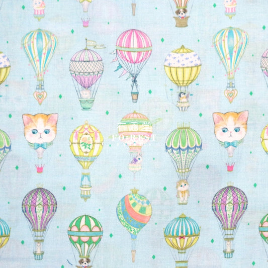 Lawn - Journey Fabric Lt.blue Cotton Lawn
