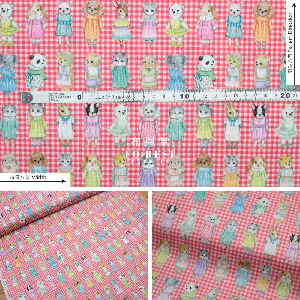 Lawn - Ladies Fabric Fuchsia Cotton Lawn