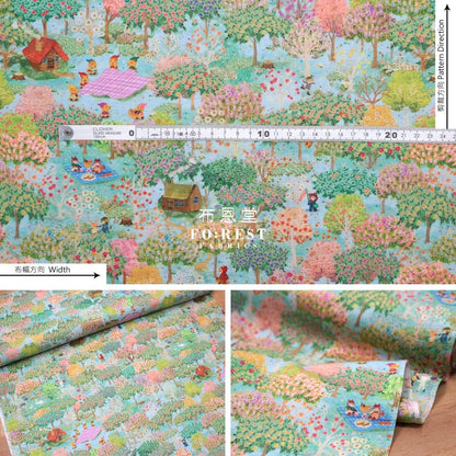 Lawn - Little Red Riding Hood fabric Morning - FO:REST Fabric 布恩堂Liberty fabrictana lawnjapanese fabricykk zipper