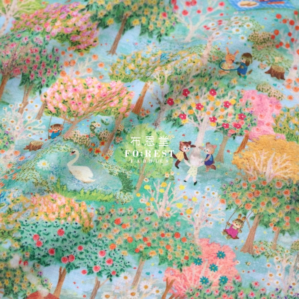 Lawn - Little Red Riding Hood fabric Morning - FO:REST Fabric 布恩堂Liberty fabrictana lawnjapanese fabricykk zipper