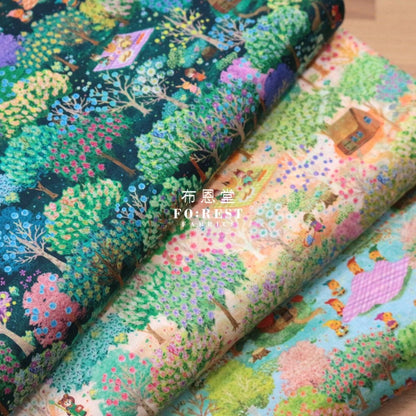 Lawn - Little Red Riding Hood fabric Morning - FO:REST Fabric 布恩堂Liberty fabrictana lawnjapanese fabricykk zipper