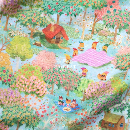 Lawn - Little Red Riding Hood fabric Morning - FO:REST Fabric 布恩堂Liberty fabrictana lawnjapanese fabricykk zipper